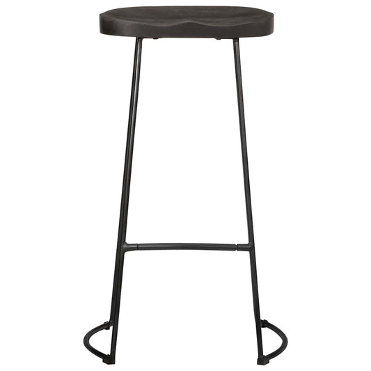 Barkrakker 2 stk sort 45x40x78 cm heltre mango
