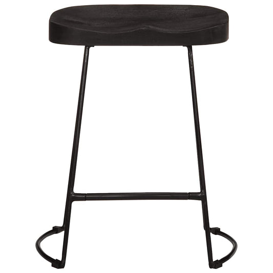 Barkrakker 2 stk sort 46x38x52 cm heltre mango
