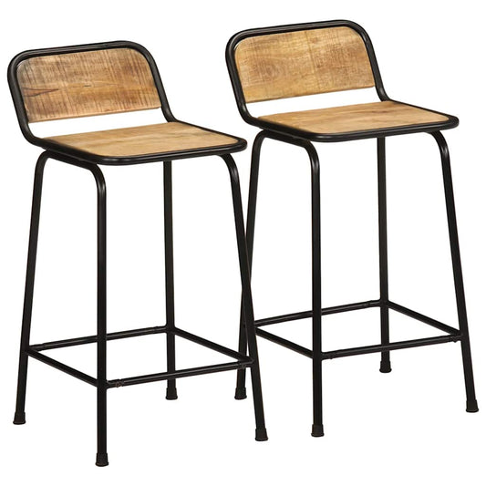 Barkrakker 2 stk 46x35,5x80 cm grovt heltre mangotre