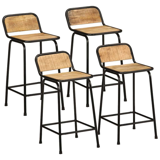 Barkrakker 4 stk 46x35,5x80 cm grovt heltre mangotre