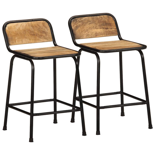 Barkrakker 2 stk 46x35,5x70 cm grovt heltre mangotre