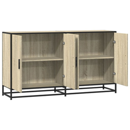 Skjenk sonoma eik 134x35x76 cm konstruert tre