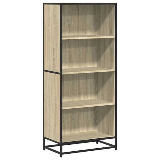 Bokhylle sonoma eik 60x35x139 cm konstruert tre