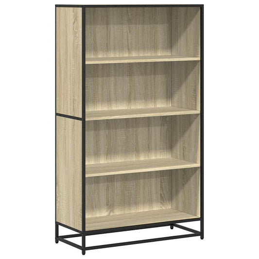 Bokhylle sonoma eik 80,5x35x139 cm konstruert tre