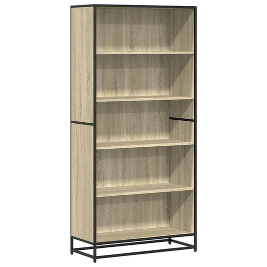 Bokhylle sonoma eik 80,5x35x170,5 cm konstruert tre