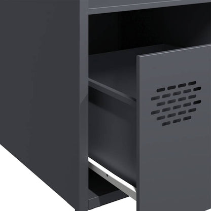 Highboard antrasitt 35x39x103,5 cm stål