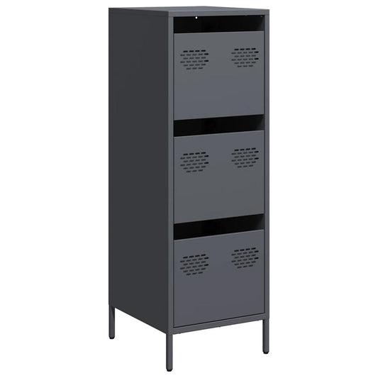 Highboard antrasitt 39x35x103,5 cm stål