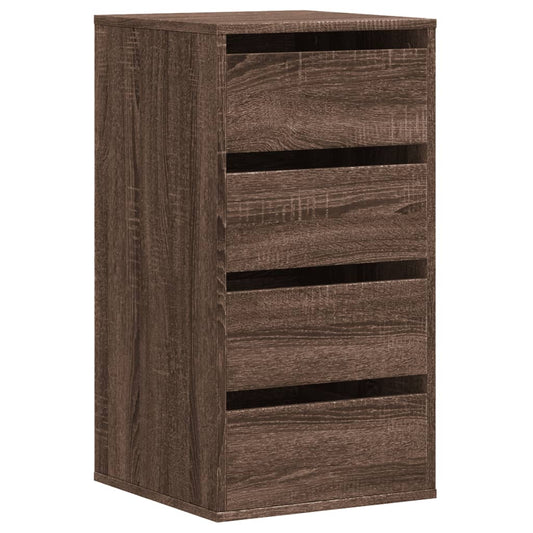 Kommode brun eik 40x41x76 cm konstruert tre