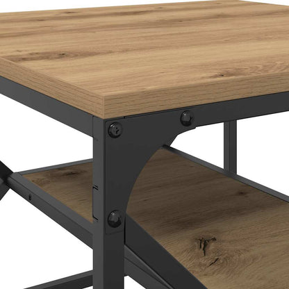 Kaffe Bord med Hylle i Artisan Eik 51x50x40 cm Lagd av Tre