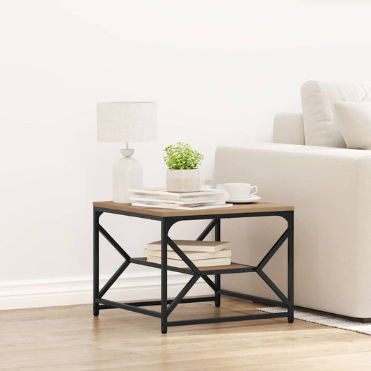 Kaffe Bord med Hylle i Artisan Eik 51x50x40 cm Lagd av Tre