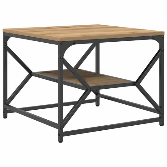 Kaffe Bord med Hylle i Artisan Eik 51x50x40 cm Lagd av Tre