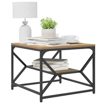 Kaffe Bord med Hylle i Artisan Eik 51x50x40 cm Lagd av Tre