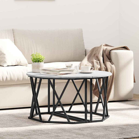 Grå Sonoma Kaffebord 80x80x42 cm Laget av konstruert tre