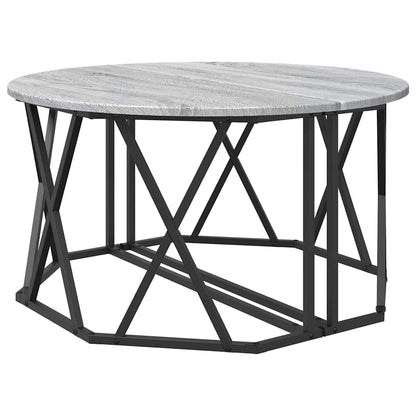 Grå Sonoma Kaffebord 80x80x42 cm Laget av konstruert tre