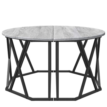 Grå Sonoma Kaffebord 80x80x42 cm Laget av konstruert tre