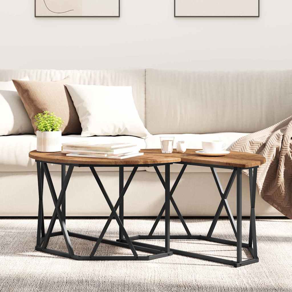 Kaffebord Gammelt Tre 80x80x42 cm Ingeniørtre