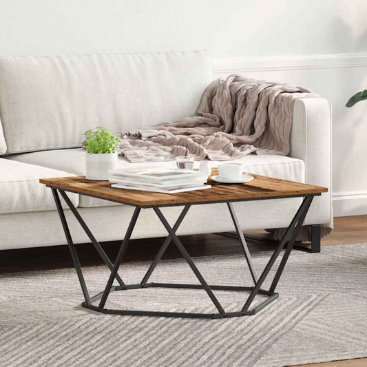 Kaffebord Gammel Tre 80x80x45 cm Konstruert Tre