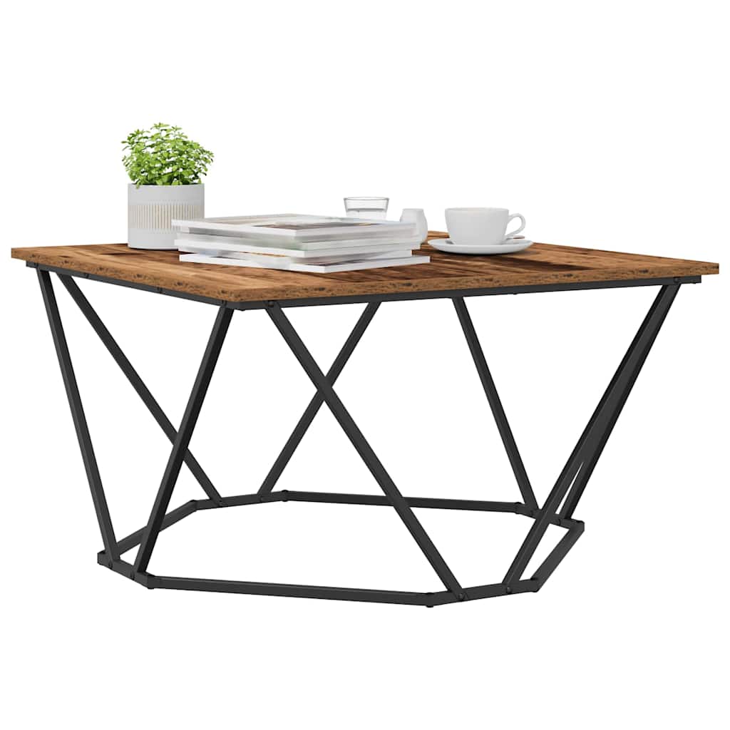 Kaffebord Gammel Tre 80x80x45 cm Konstruert Tre