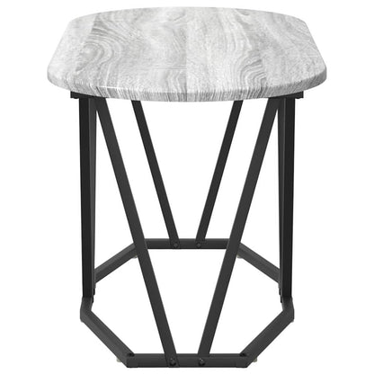 Grå Sonoma Kaffebord - 80x40x40.5 cm, laget av konstruert tre og metall