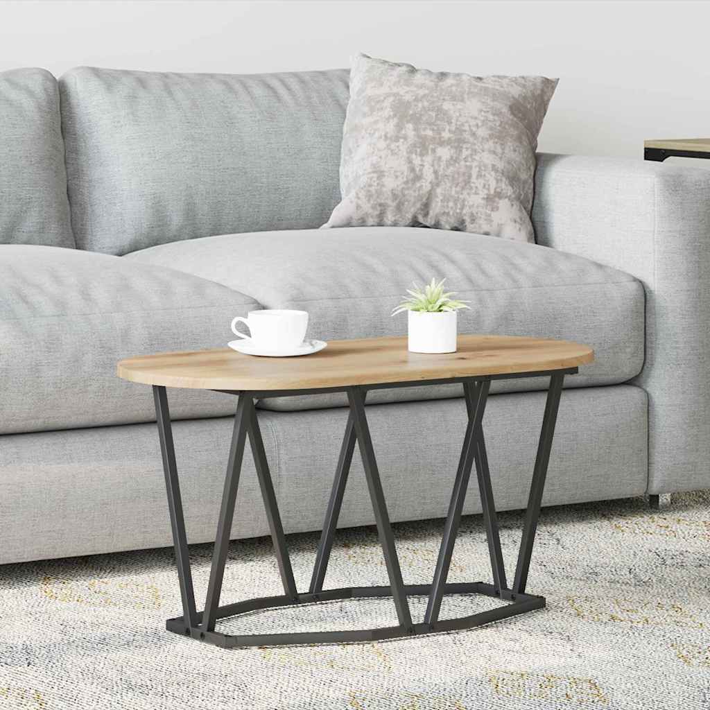Kaffebord Artisan Eik 80x40x40,5 cm Laget av Tre og Metall