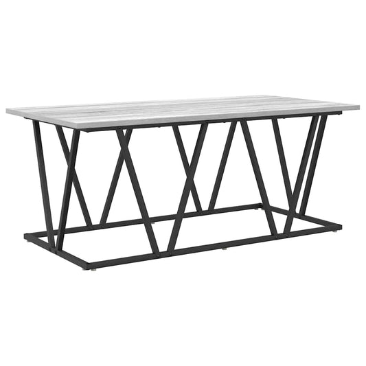 Grå Sonoma Kaffebord 100x50x40 cm Laget av konstruert tre og metall