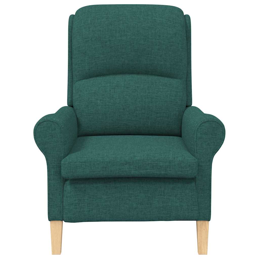 Moderne lenestol Mørk grønn Stoff, Tre Standard Ergonomisk