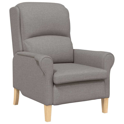 Moderne Lenestol Taupe Polyesterstoff med Treben Medium