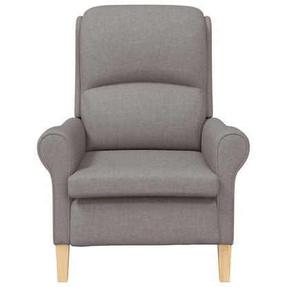 Moderne Lenestol Taupe Polyesterstoff med Treben Medium