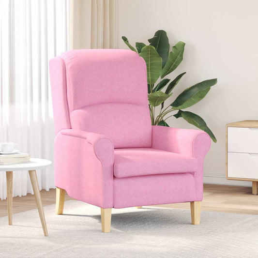 Moderne lenestol Rosa Polyesterstoff, Tre Medium Ergonomisk