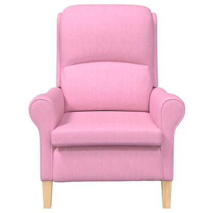 Moderne lenestol Rosa Polyesterstoff, Tre Medium Ergonomisk