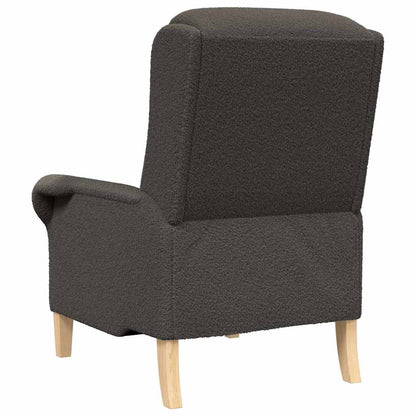 Ergonomisk Lenestol Mørk Grå Stoffpolstring med Treben Standard