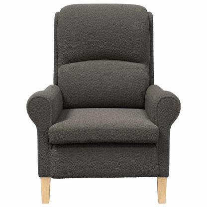 Ergonomisk Lenestol Mørk Grå Stoffpolstring med Treben Standard