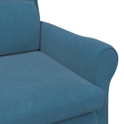 Blå Lenestol Blå Stoff, Tre Standard Ergonomisk Blå Lenestol
