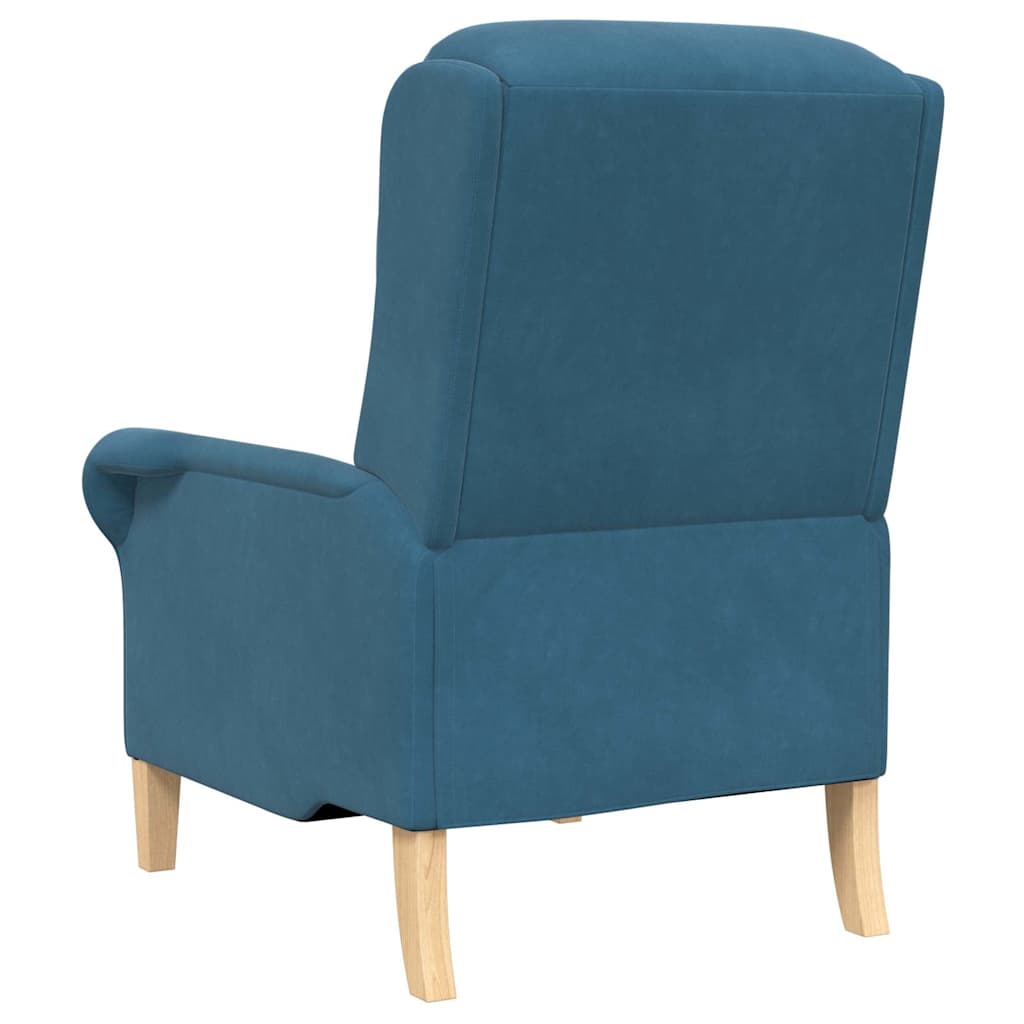 Blå Lenestol Blå Stoff, Tre Standard Ergonomisk Blå Lenestol