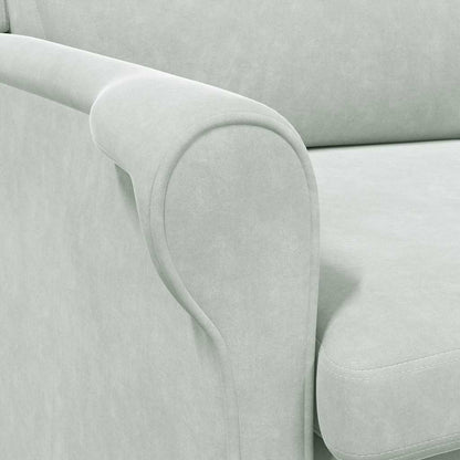 Lysegrå Lenestol Lysegrå Stoff med treben Standard Ergonomisk