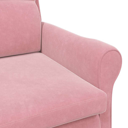 Støvete Rosa Lenestol Støvete Rosa Polyester trekk, Tre ramme Stor