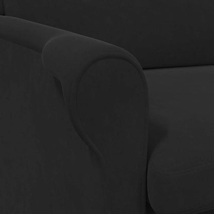 svart lenestol Svart Stoff, Tre Standard Ergonomisk