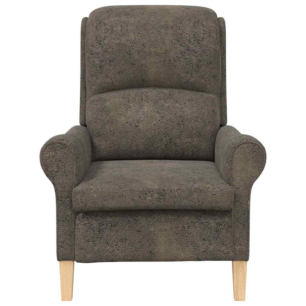 Moderne Lenestol Mørkegrå Stoff og tre Standard Ergonomisk