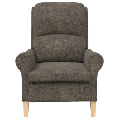 Moderne Lenestol Mørkegrå Stoff og tre Standard Ergonomisk