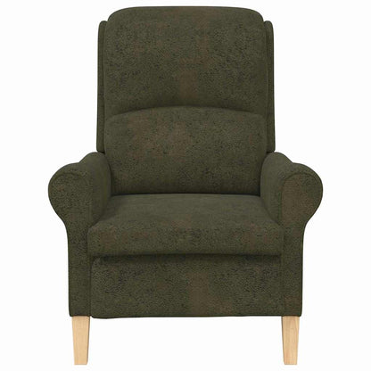 Moderne Lenestol Armygrønn Stoff, Tre Medium Ergonomisk