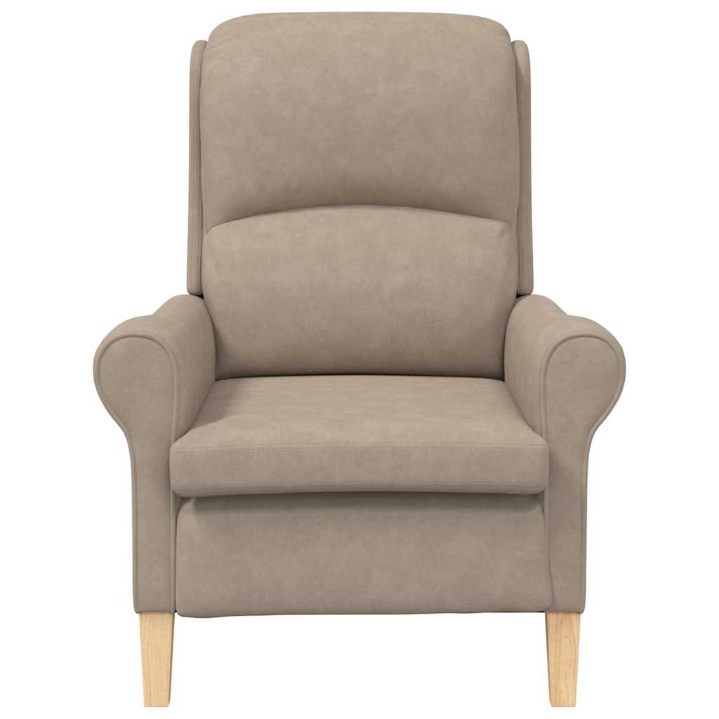 Taupe Lenestol Taupe Stoff, Tre Standard Taupe Lenestol