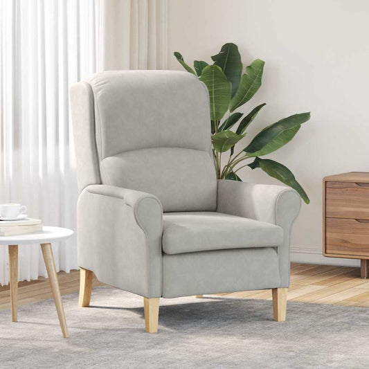 lysegrå lenestol Lysegrå Stoff Standard Ergonomisk