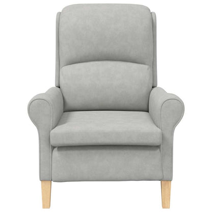 lysegrå lenestol Lysegrå Stoff Standard Ergonomisk