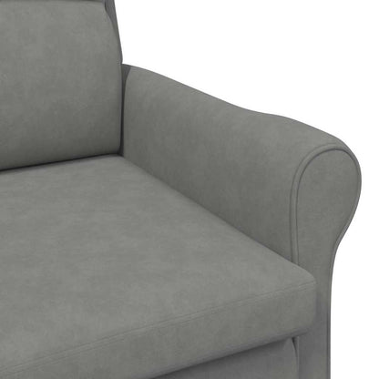 Mørk Grå Lenestol Mørk Grå Stoff og Tre Standard Ergonomisk