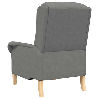 Mørk Grå Lenestol Mørk Grå Stoff og Tre Standard Ergonomisk