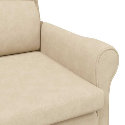 Krem lenestol Krem Stoff og tre Standard Ergonomisk