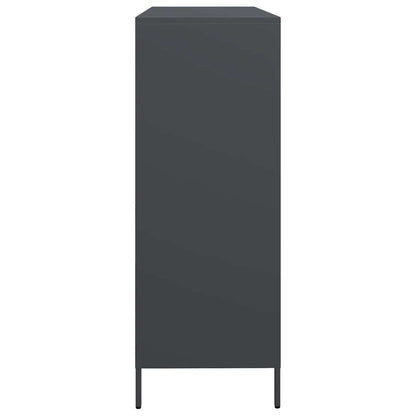 Skjenk antrasitt 135x39x103,5 cm kaldvalset stål