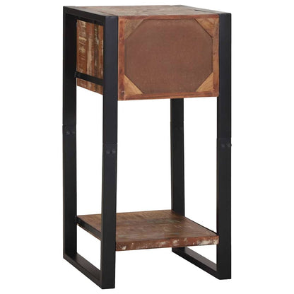 Telefonbord Flerfarget 40x40x80 cm Massivt gjenvunnet tre