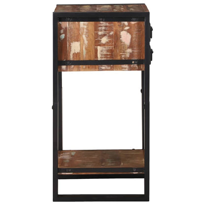 Telefonbord Flerfarget 40x40x80 cm Massivt gjenvunnet tre