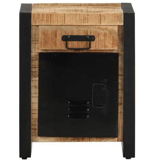 Nattbord 40x30x50 cm grovt heltre mangotre